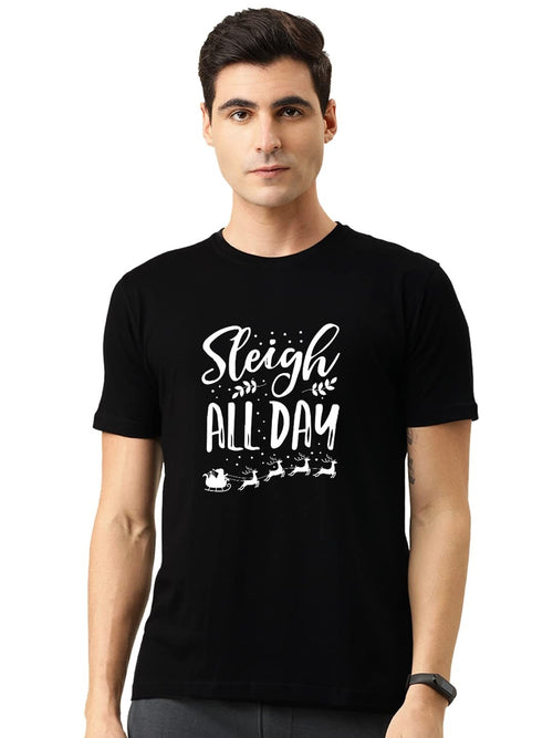 Stylish Printed Round Neck T-Shirt for Men