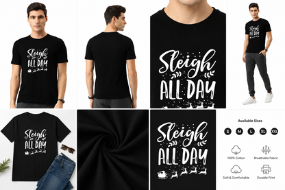 Stylish Printed Round Neck T-Shirt for Men